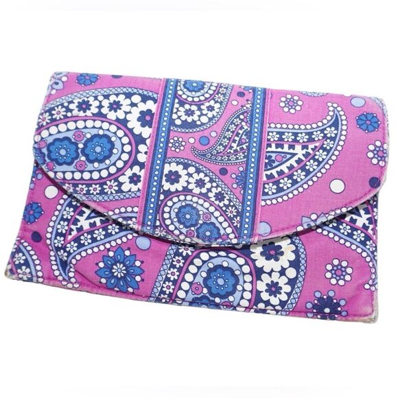 Vera Bradley BOGO FREE SALE Purple Boysenberry Envelope Style Clutch Wallet - Picture 9 of 10